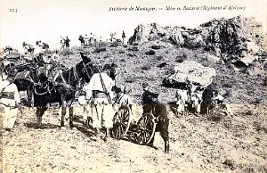 AFRIQUE - REGIMENT D'ARTILLERIE
